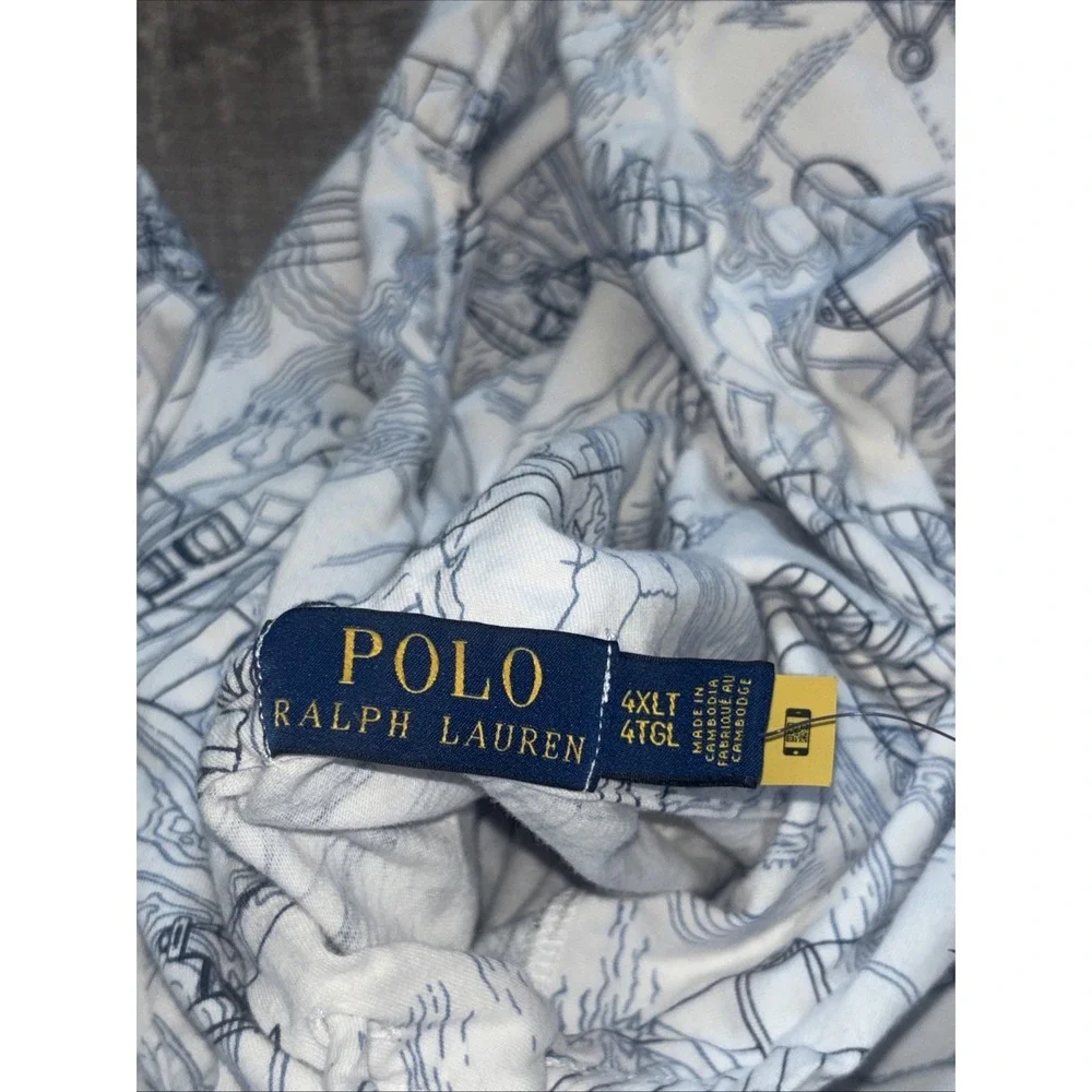 Polo Ralph Lauren Big and Tall Aviation-Print Jersey Hooded T-Shirt